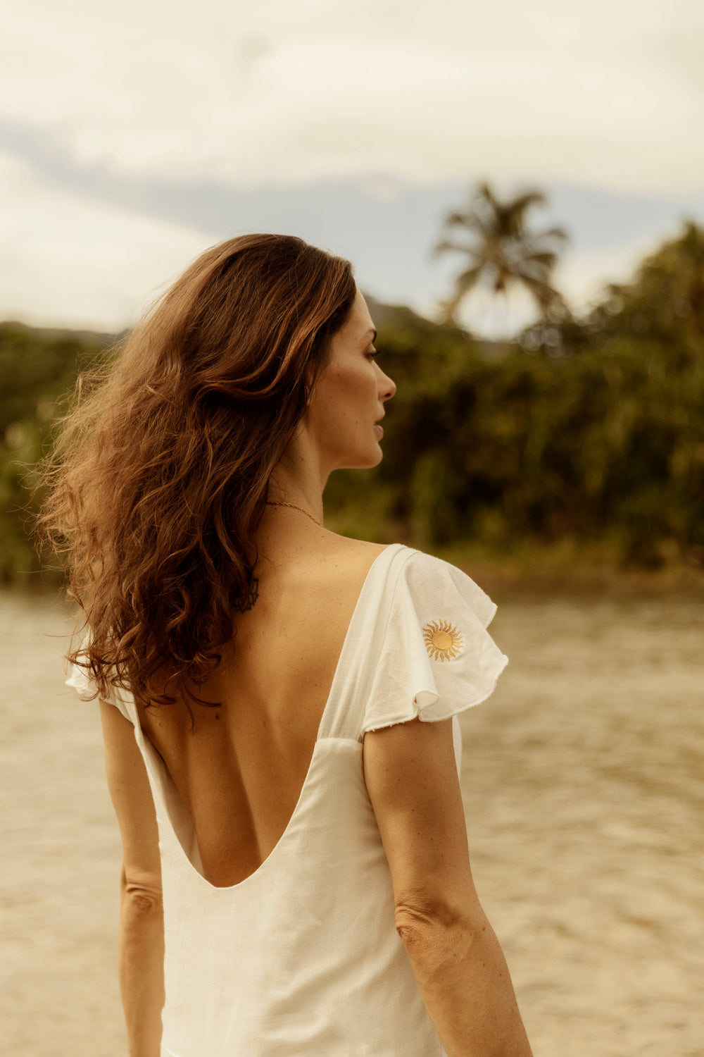 LESATH VESTIDO LARGO BLANCO - HAR'ATORA / WONDERLAND SHOP
