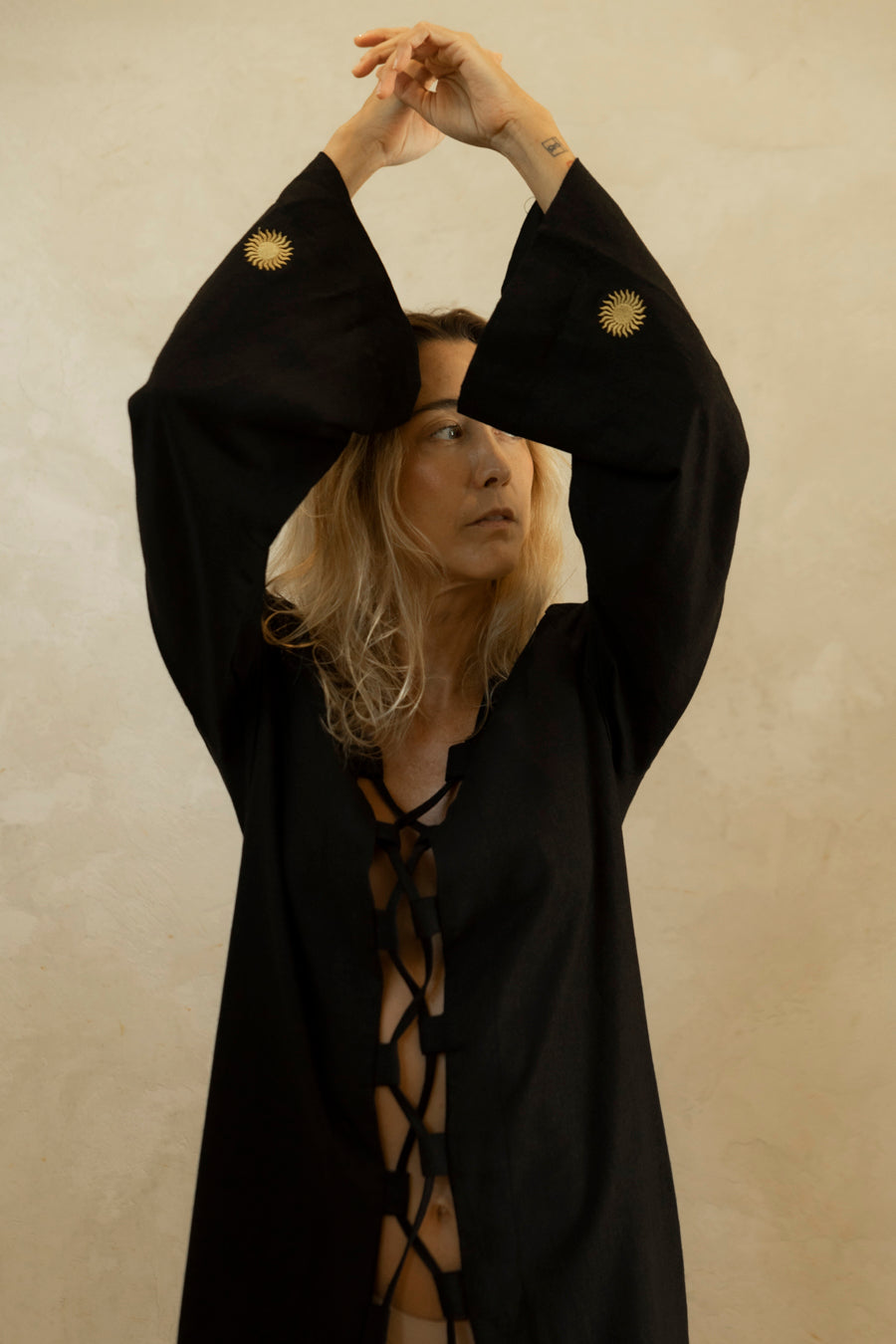 ZINGIBER KIMONO JAPONES NEGRO