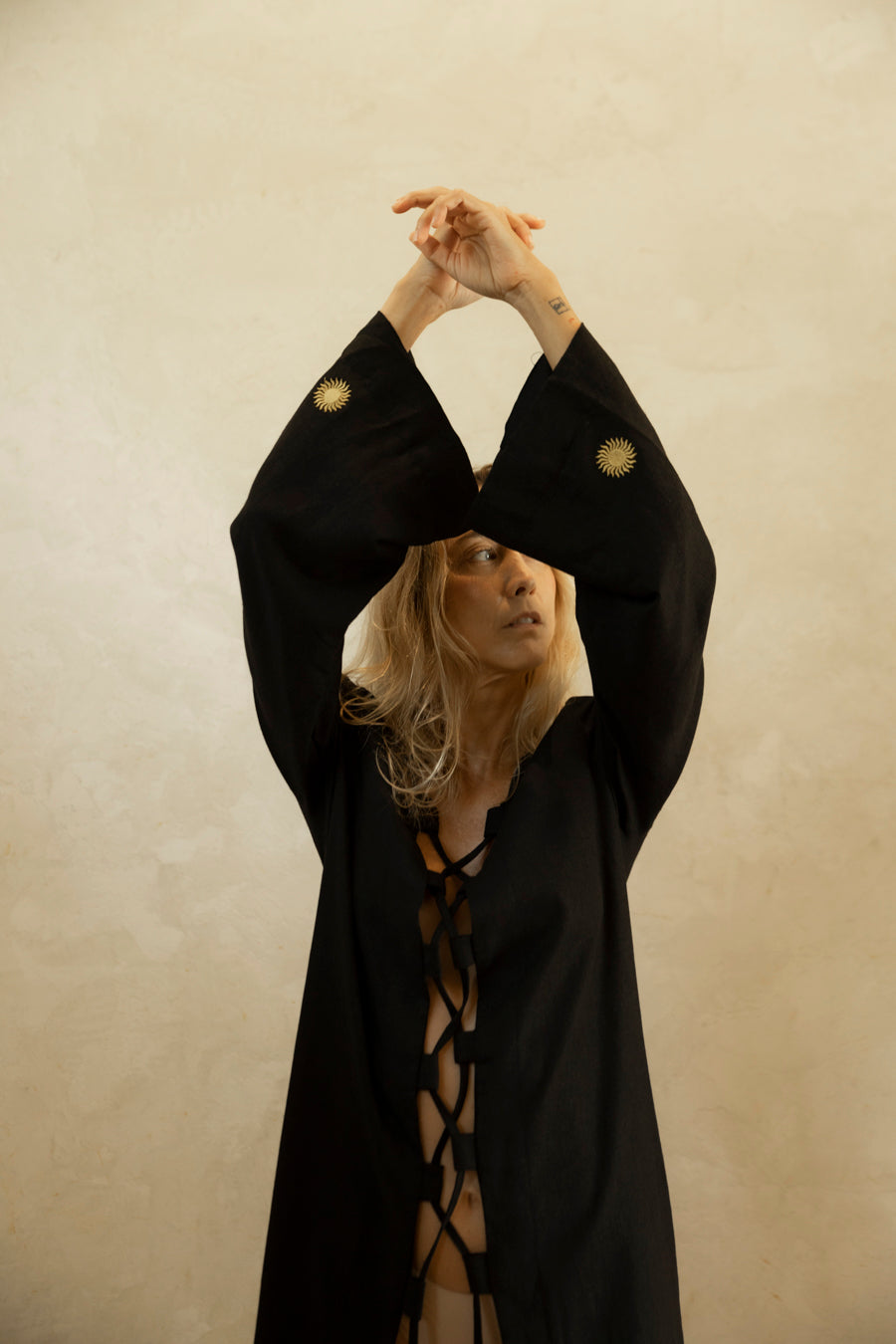 ZINGIBER KIMONO JAPONES NEGRO