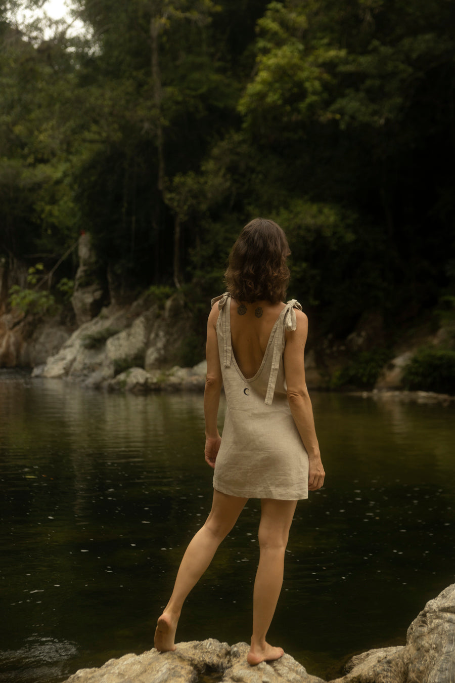 CARACOLI VESTIDO BEIGE