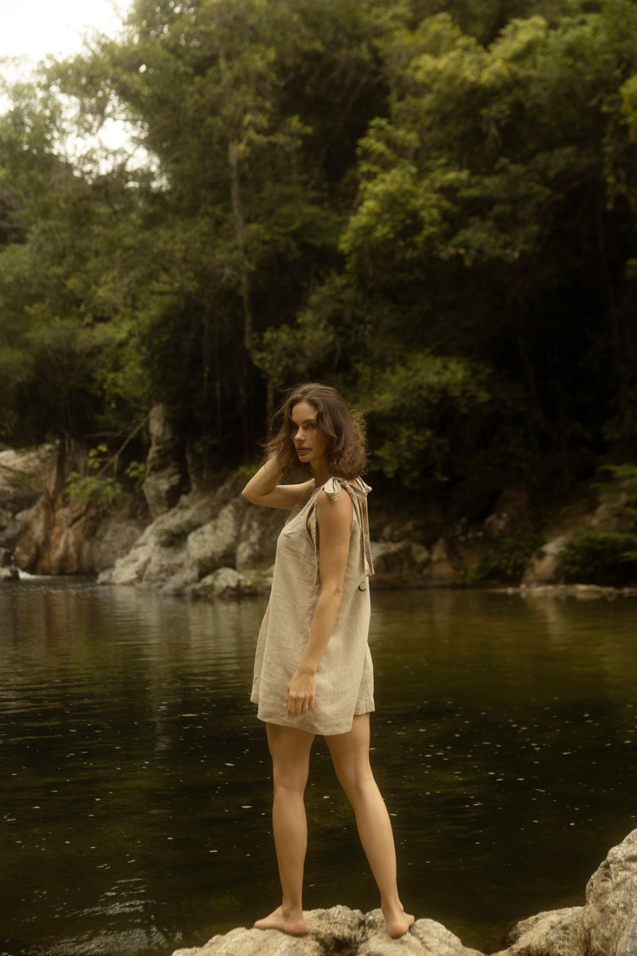 CARACOLI VESTIDO BEIGE