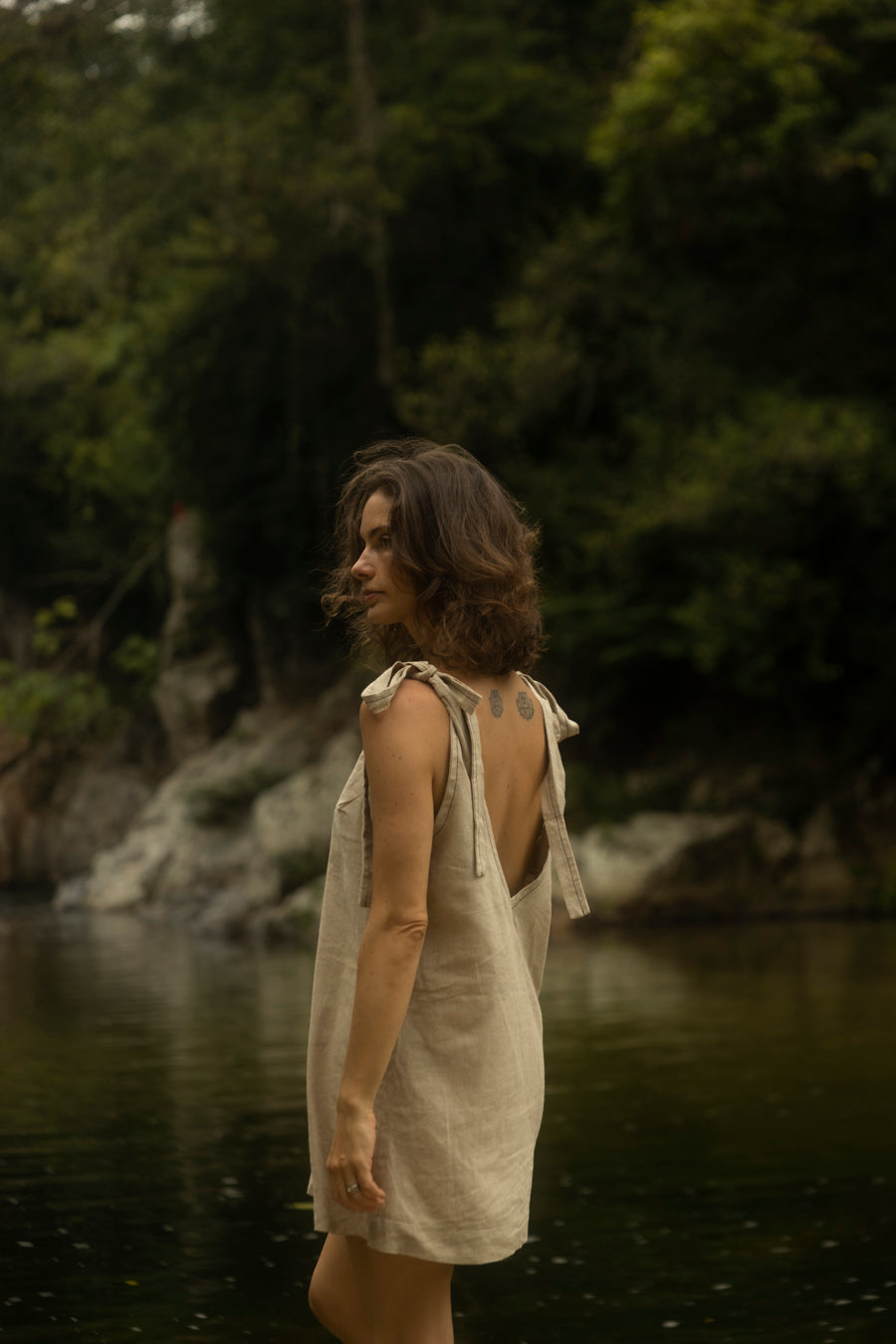 CARACOLI VESTIDO BEIGE