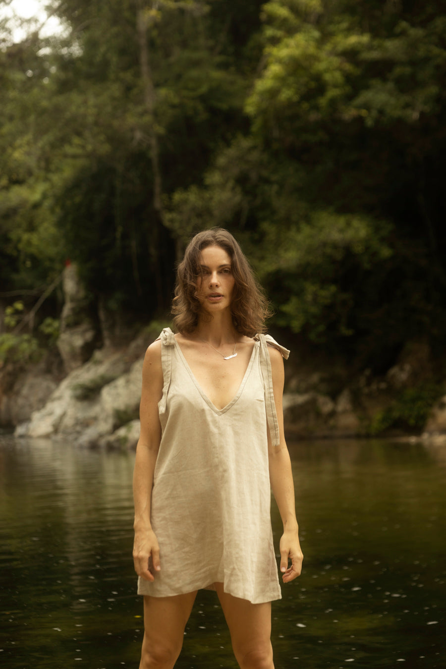 CARACOLI VESTIDO BEIGE