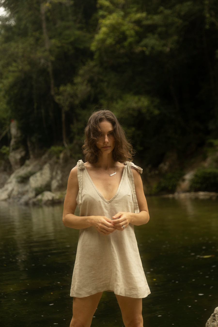 CARACOLI VESTIDO BEIGE