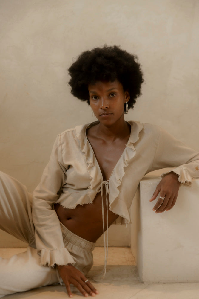 JUNGLANS TOP BEIGE