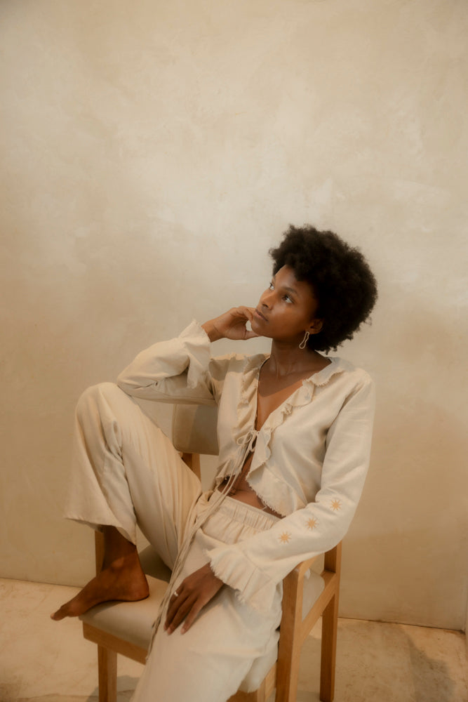 JUNGLANS TOP BEIGE