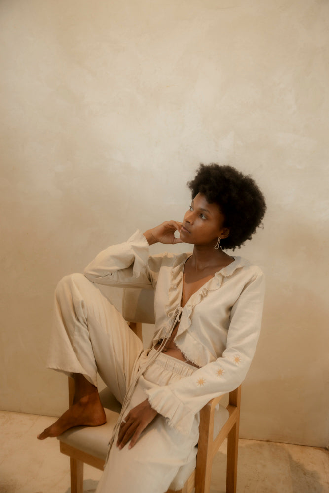 JUNGLANS PANTALON BEIGE