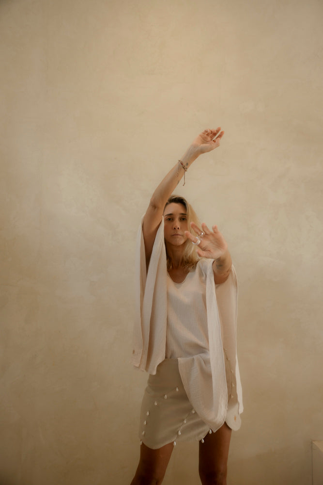 GARNEDIA BLUSA BEIGE