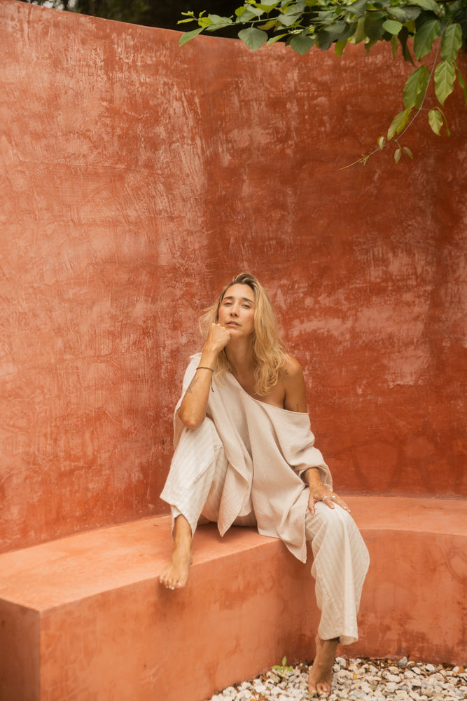 GARNEDIA BLUSA BEIGE
