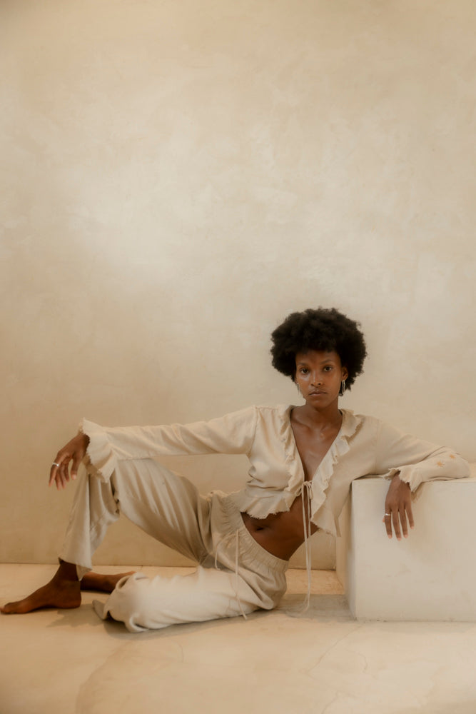 JUNGLANS PANTALON BEIGE