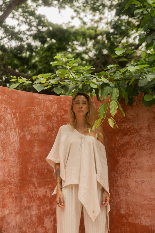 GARNEDIA BLUSA BEIGE